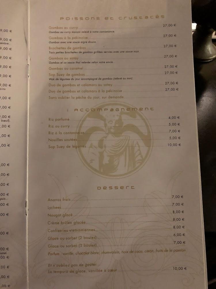 Restaurant China Blue - Menu Image 1